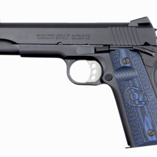 Colt 1911 45 ACP, 5" Blue Finis