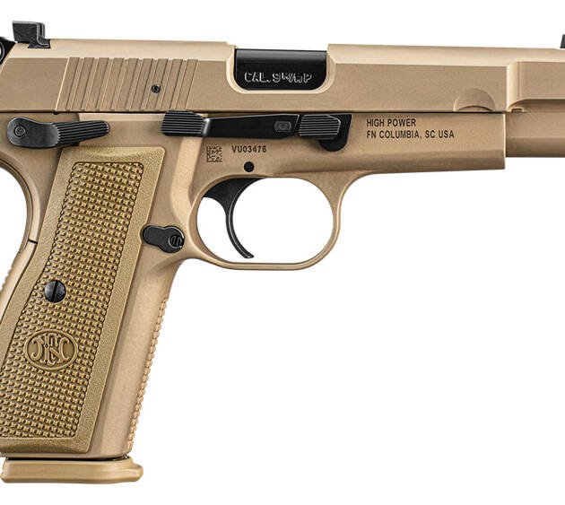 FN America High Power Single Action Only Full Size, 9MM, 4.7