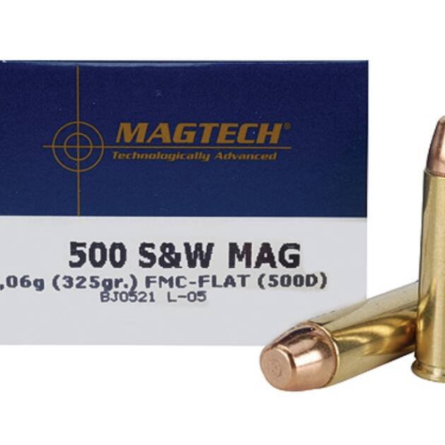 500S&W Magtech 325gr. FMC-Flat