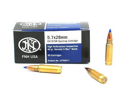 5.7x28mm FN USA 40gr SS 197 SR