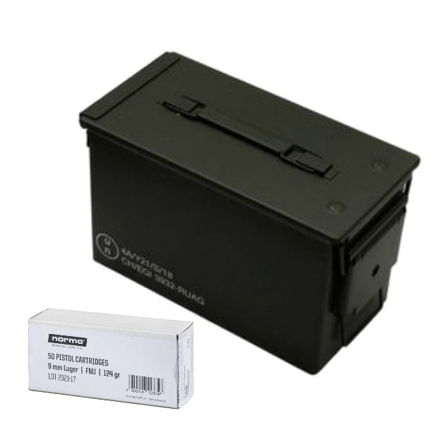 Norma 9 mm Luger VM NATO BOX 1000 Schuss im Moment nicht