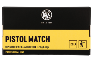 22 LR Pistol Match RWS 40 gr