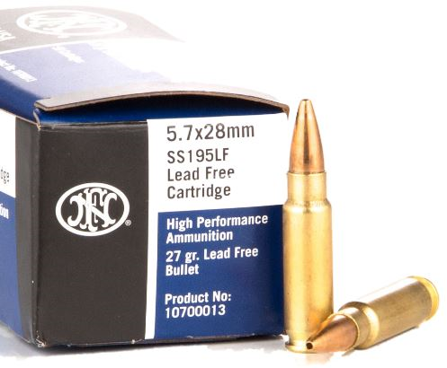 5.7x28mm FN SS195 LF 27gr. 50RD