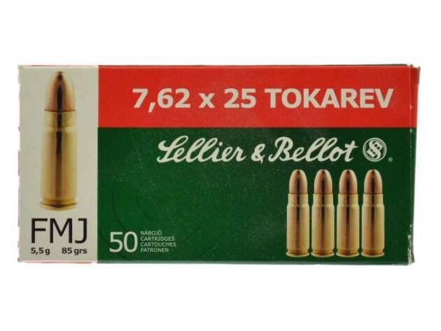 7.62x25 Tokarev S&B FMJ 85gr