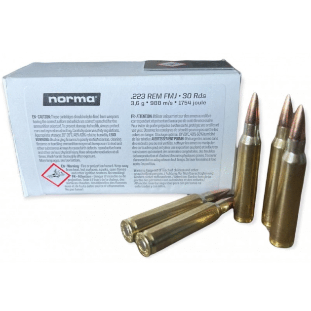 223 Rem. Norma 55gr FMJ 30 Rd